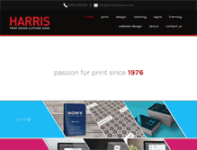 Tablet Screenshot of harrisprinters.co.uk